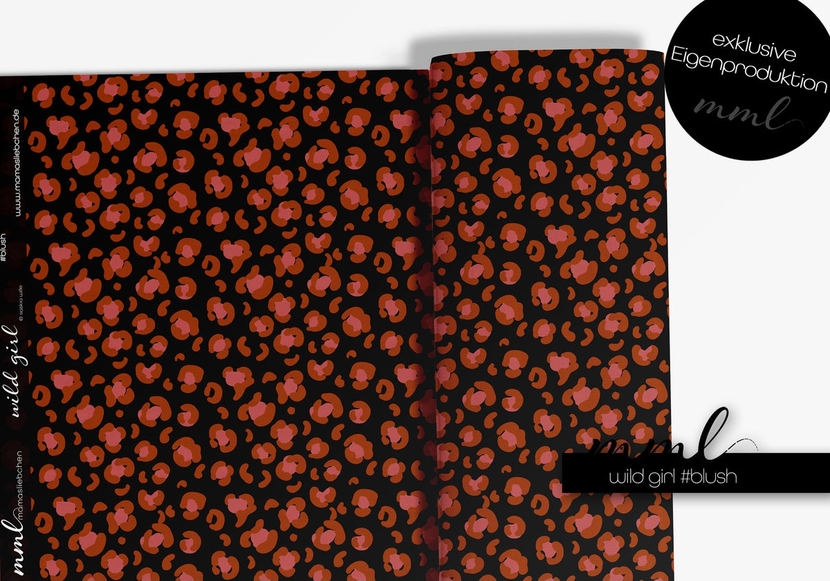 SoftTouch Sweat-Stoff "wild girl #blush" (0,25m)