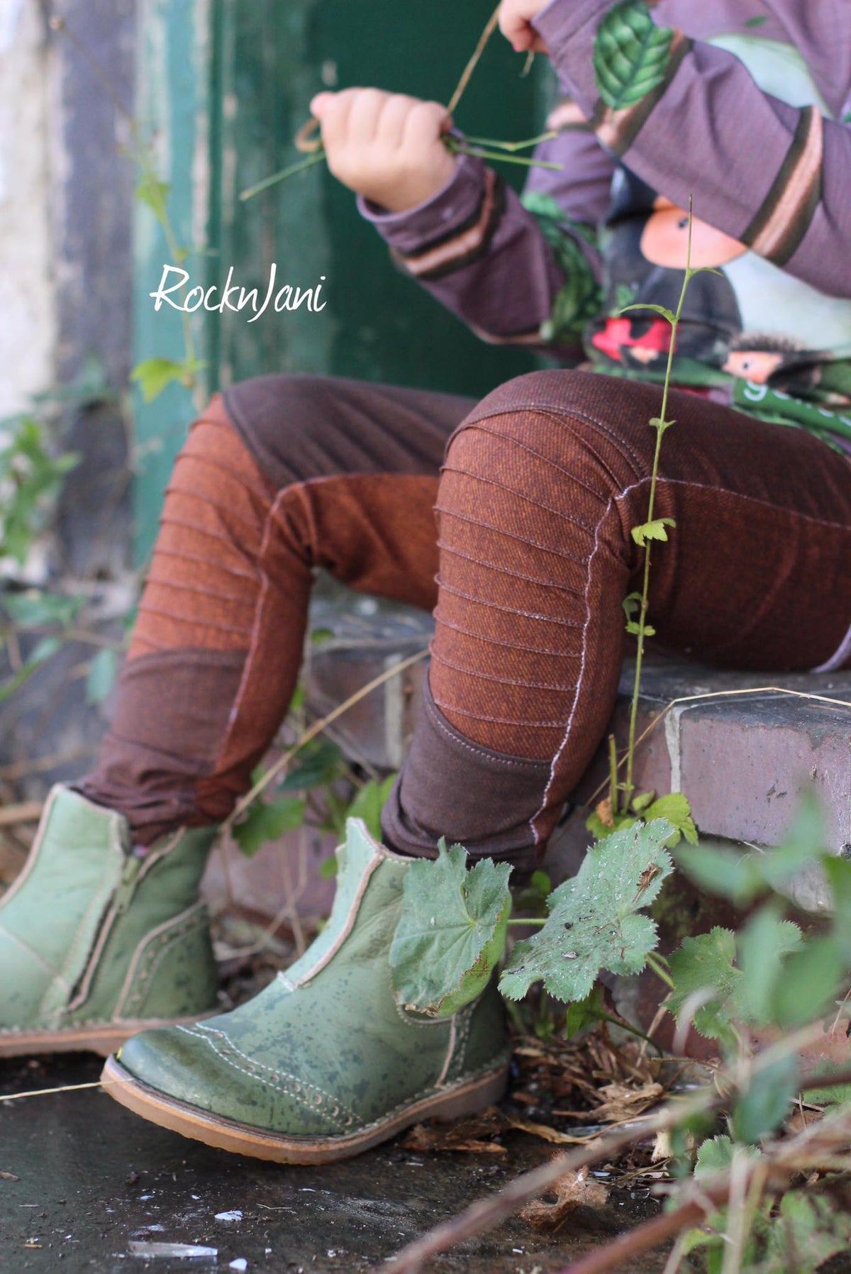 Sommer-Sweat-Stoff "Basic Jeans Flow #rust" (0,25m)