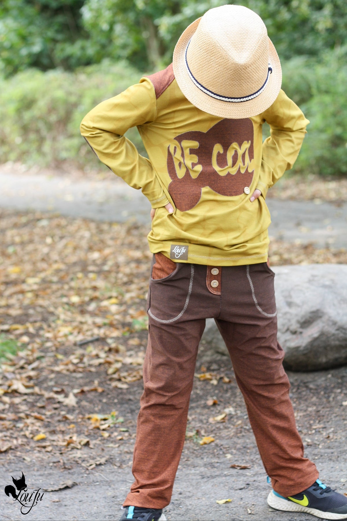Sommer-Sweat-Stoff "Basic Jeans Flow #rust" (0,25m)
