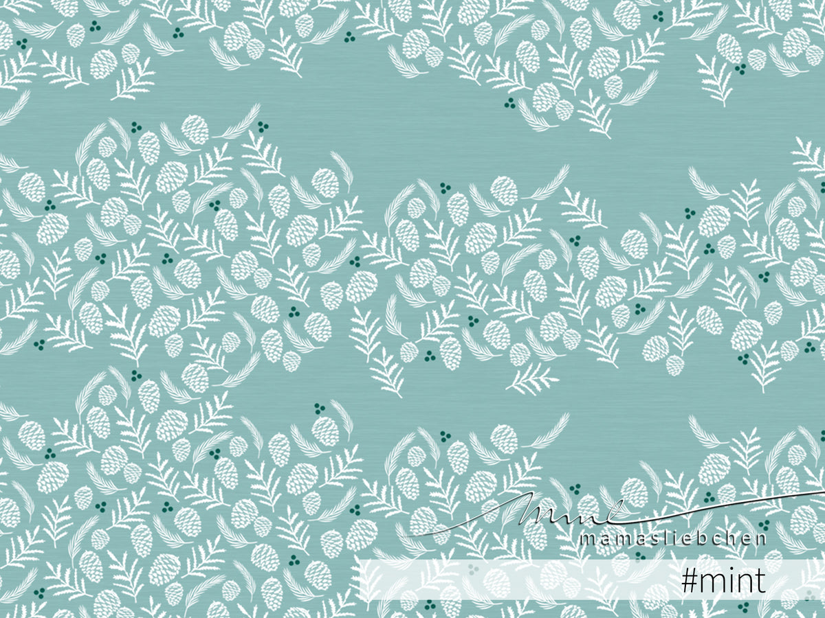 Sommer-Sweat-Stoff "holy night allover #mint" (0,25m)