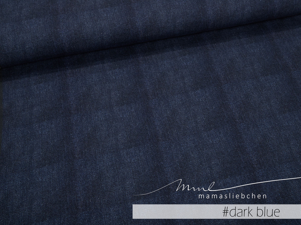 Sommer-Sweat-Stoff "jeans #darkblue" (0,25m)