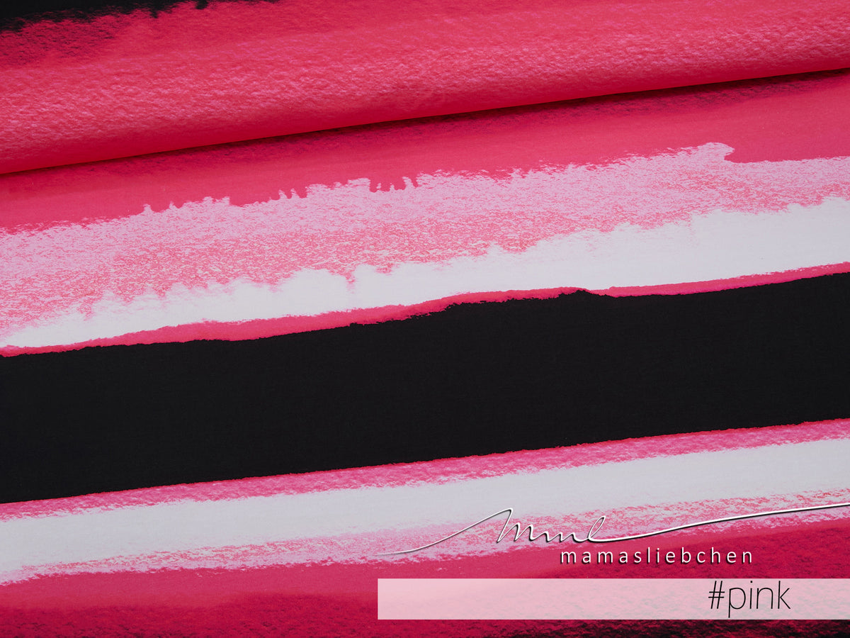Sommer-Sweat-Stoff "prisma watercolor #pink" (ca. 1,0m)