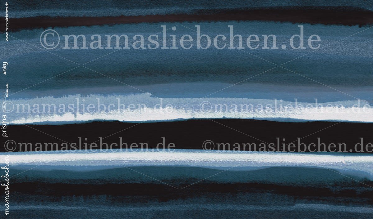 Sommer-Sweat-Stoff "prisma watercolor #sky" (ca. 1,0m)