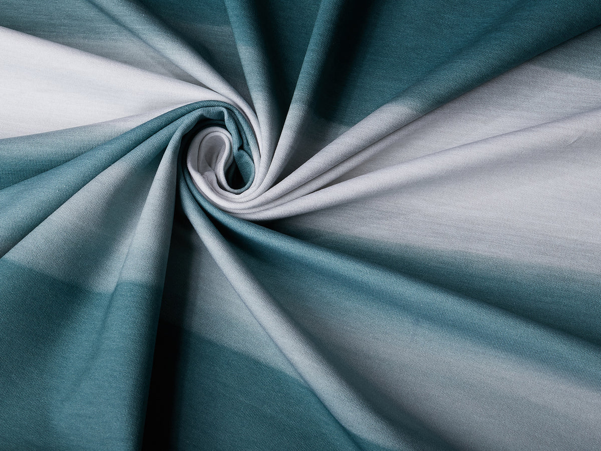 Jersey-Stoff "prisma watercolor #teal dust" (ca. 1,0m)