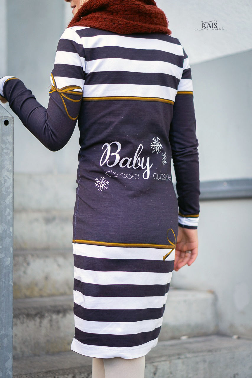 Sommer-Sweat-Stoff "rockabilly xmas #mauve white" (ca. 1,0m)