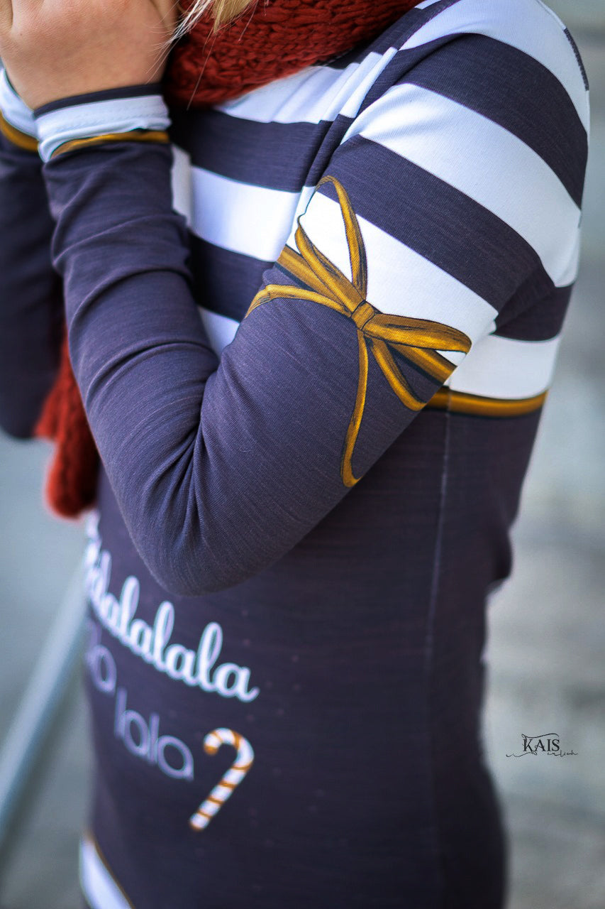 Sommer-Sweat-Stoff "rockabilly xmas #mauve white" (ca. 1,0m)