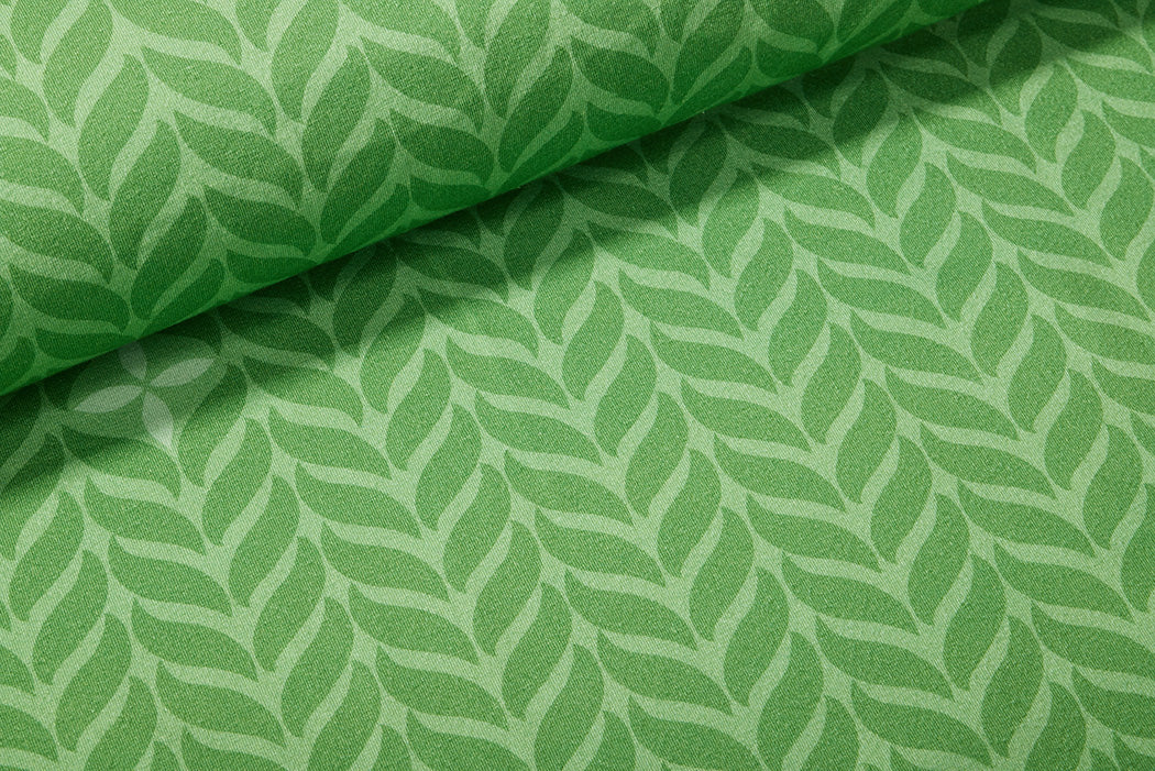 Jersey-Stoff "trailing leaves #olive" (0,5m)