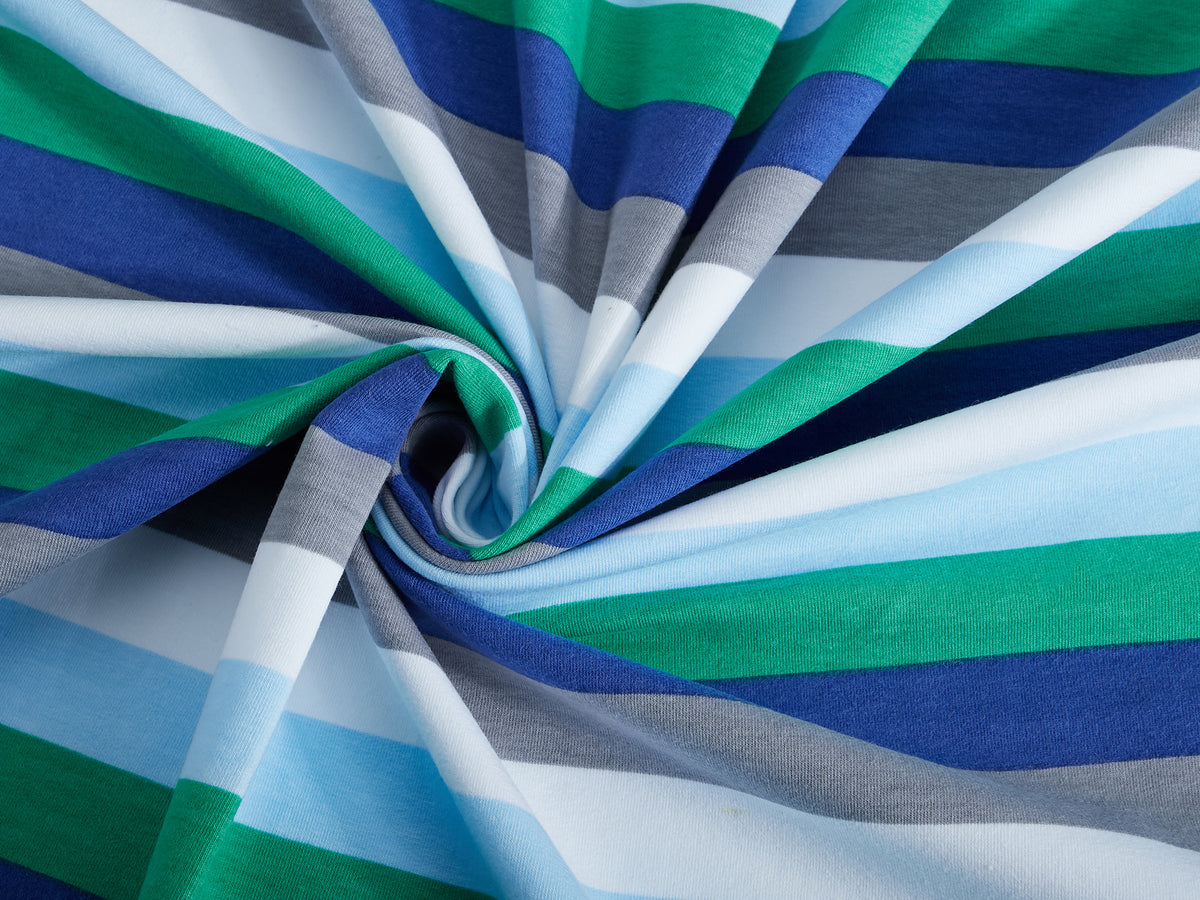 Sommer-Sweat-Stoff #widestripes "clover" (0,25 Meter)