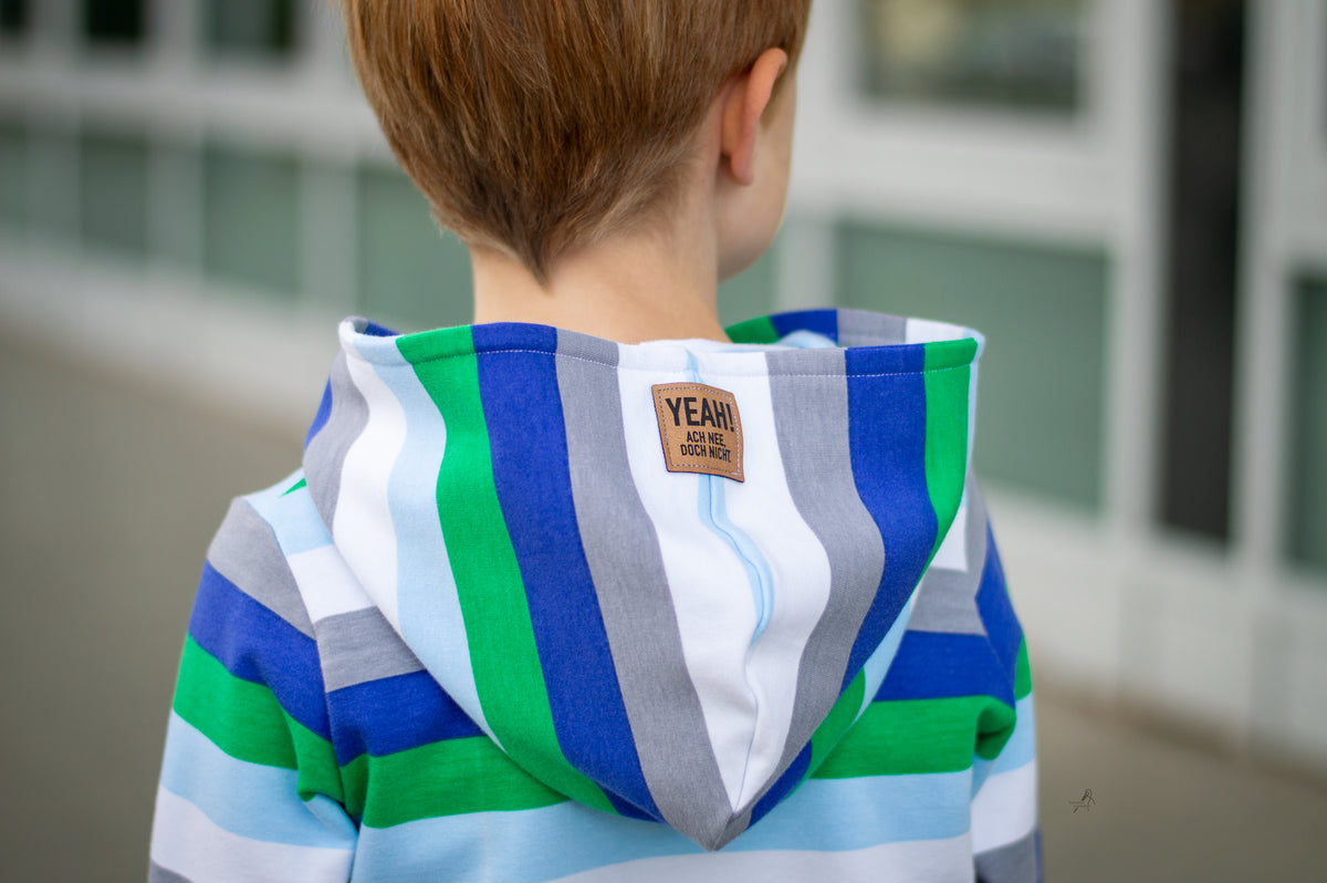 Sommer-Sweat-Stoff #widestripes "clover" (0,25 Meter)