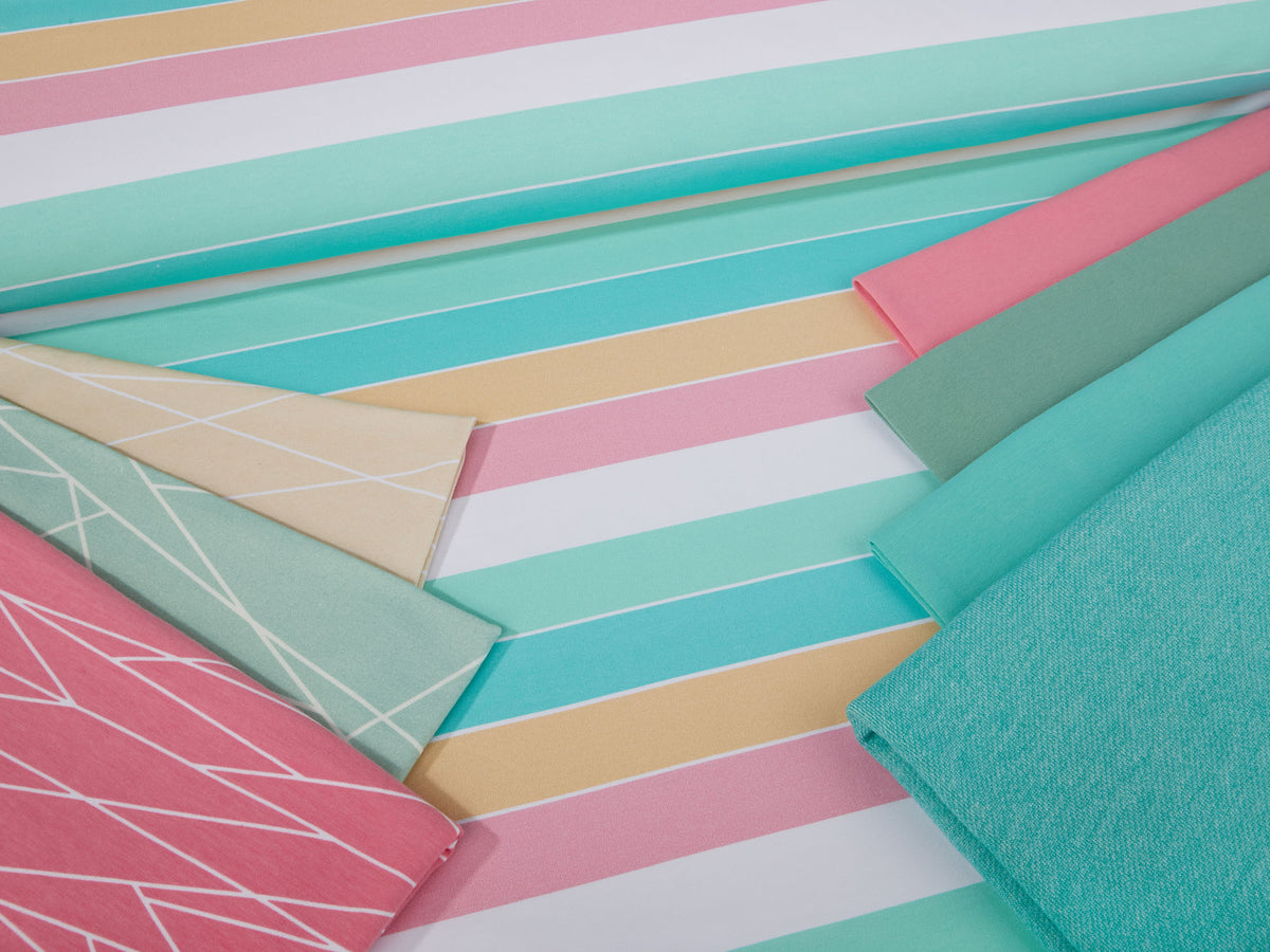 Sommer-Sweat-Stoff "widestripes #cotton candy girl" (0,25m)