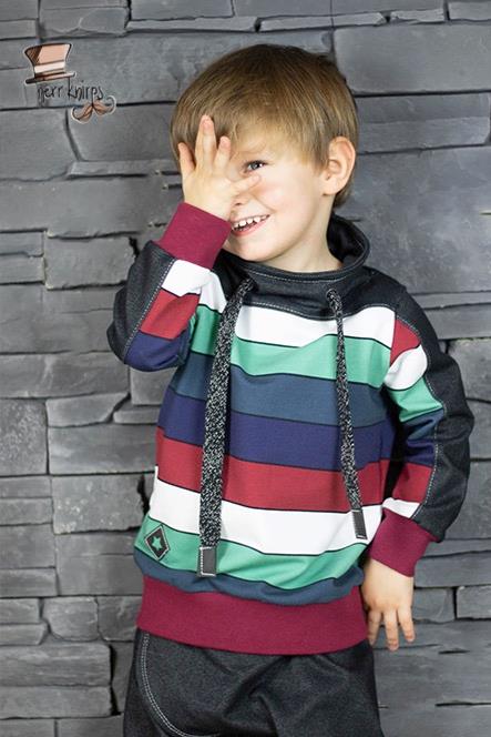 Sommer-Sweat-Stoff "widestripes #ilove xmas" (0,25m)