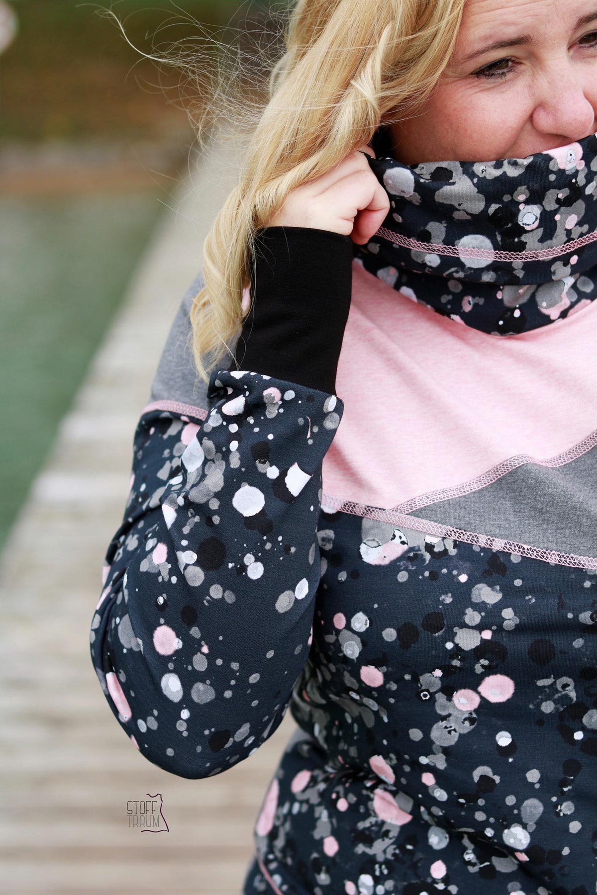 Sommer-Sweat-Stoff "wild&free #girl" (0,25m)