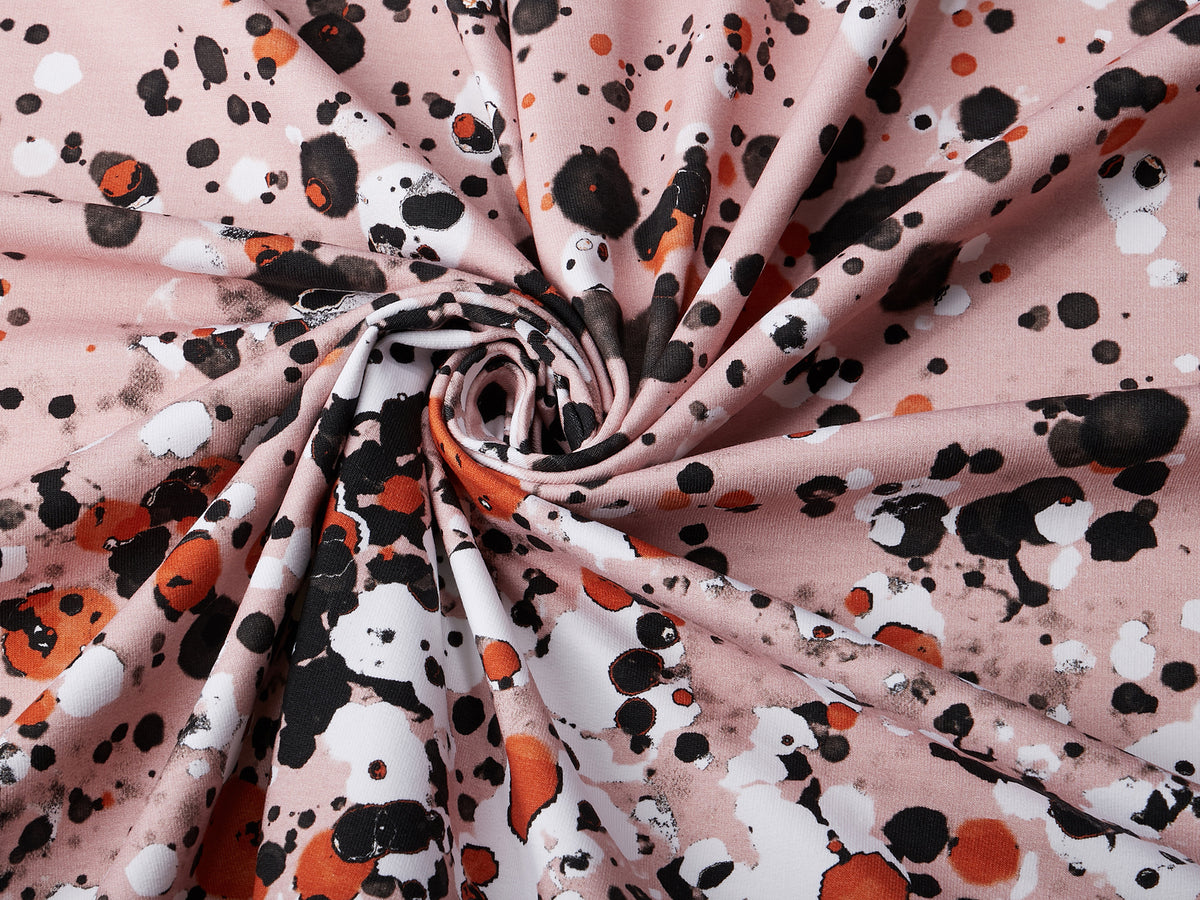 Sommer-Sweat-Stoff "wild&free #rose marble" (0,25m)