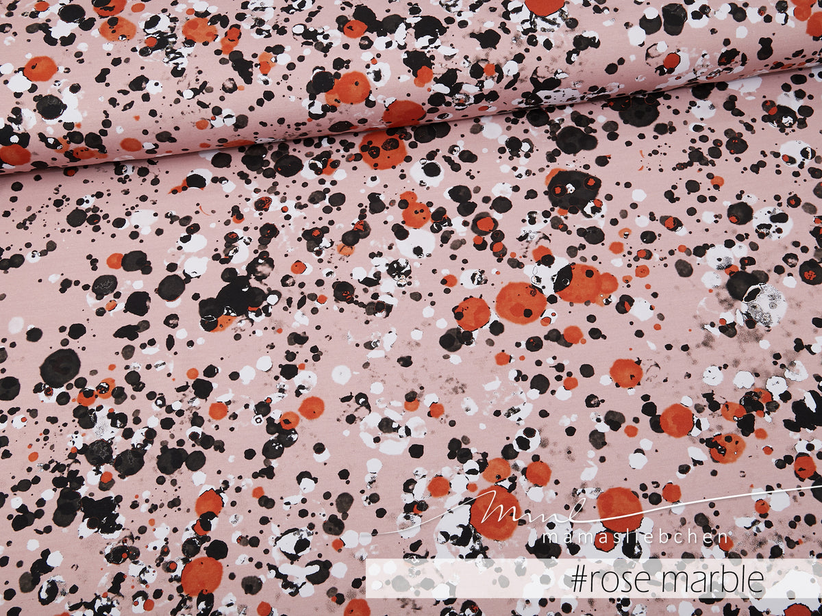 Sommer-Sweat-Stoff "wild&free #rose marble" (0,25m)
