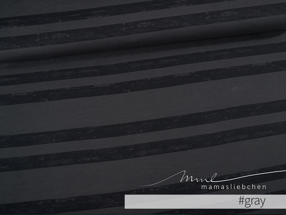 Sommer-Sweat-Stoff "Wood #gray" (0,5m)