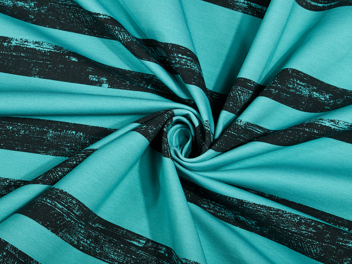 Sommer-Sweat-Stoff "Wood #mint" (0,25m)