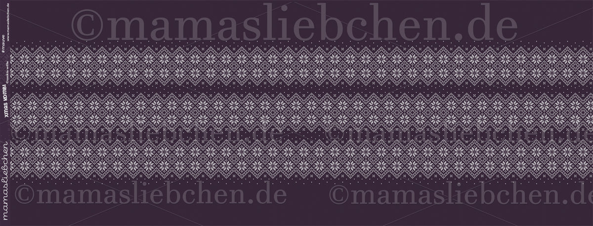 Sommer-Sweat-Stoff "Xmas Kombi #mauve" (0,25m)