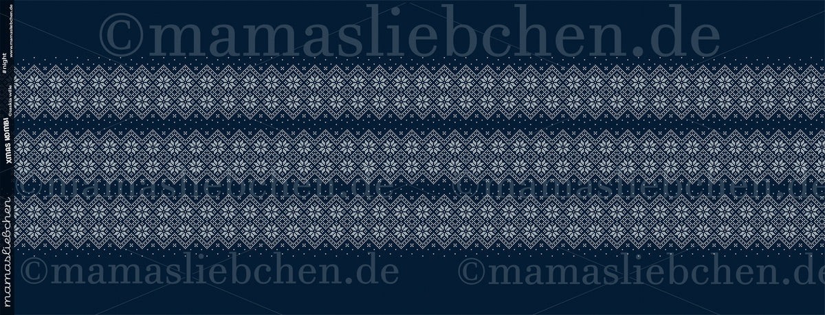 Sommer-Sweat-Stoff "Xmas Kombi #night" (0,25m)