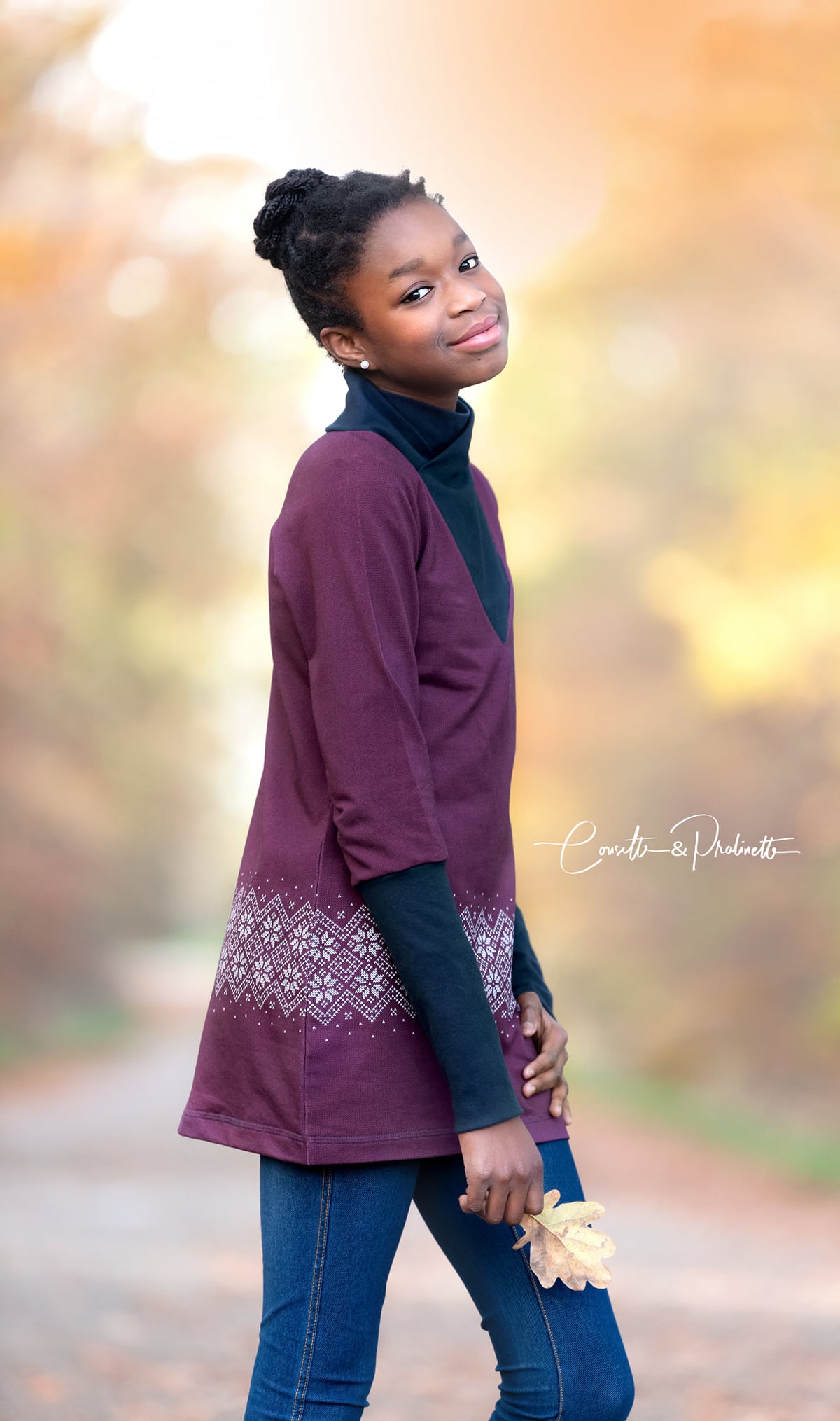 Sommer-Sweat-Stoff "xmas love #violet" (1 Panel, ca. 0,70m)