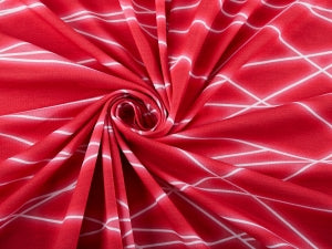 SoftTouch Sommer-Sweat-Stoff "shapelines Basic #pink neon" (0,25m)