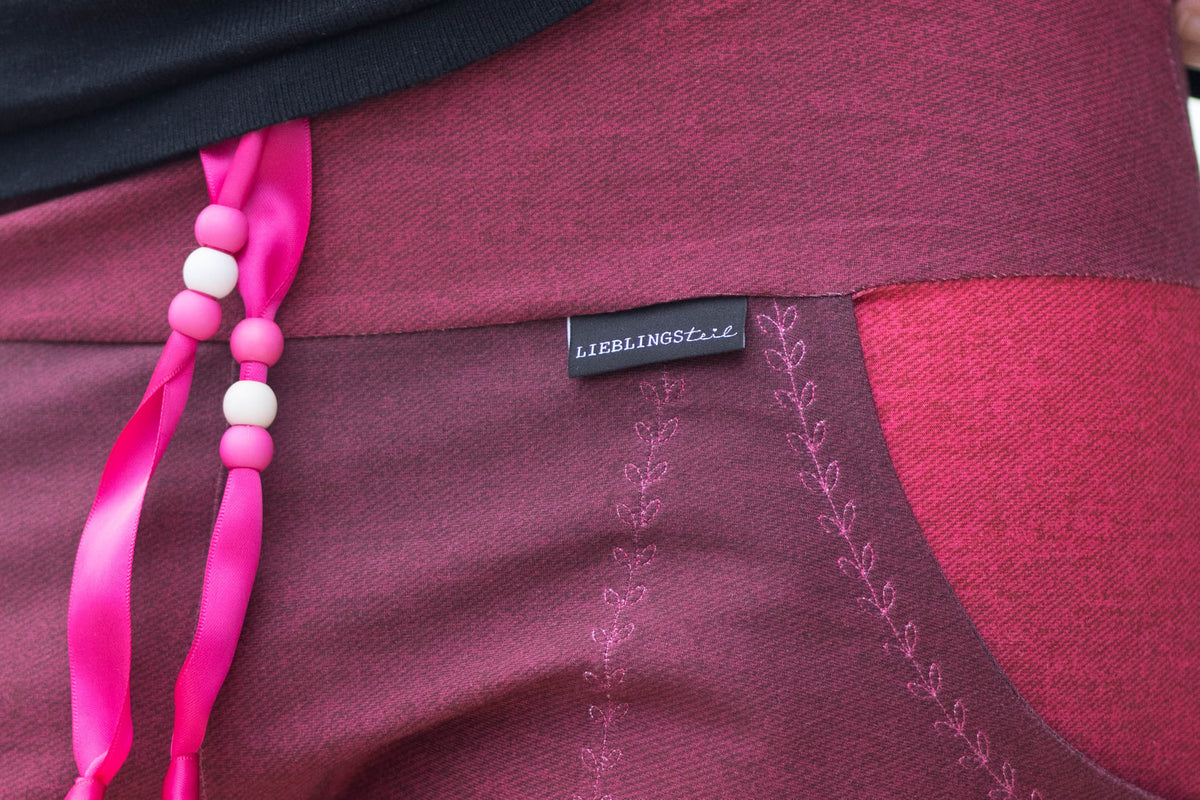Jersey-Stoff "basic jeans flow #strawberry" (0,25m)