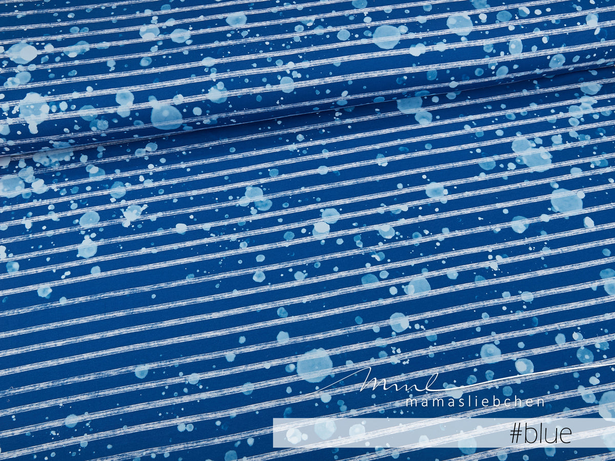 Jersey-Stoff "beach stripes #blue" (0,5m)