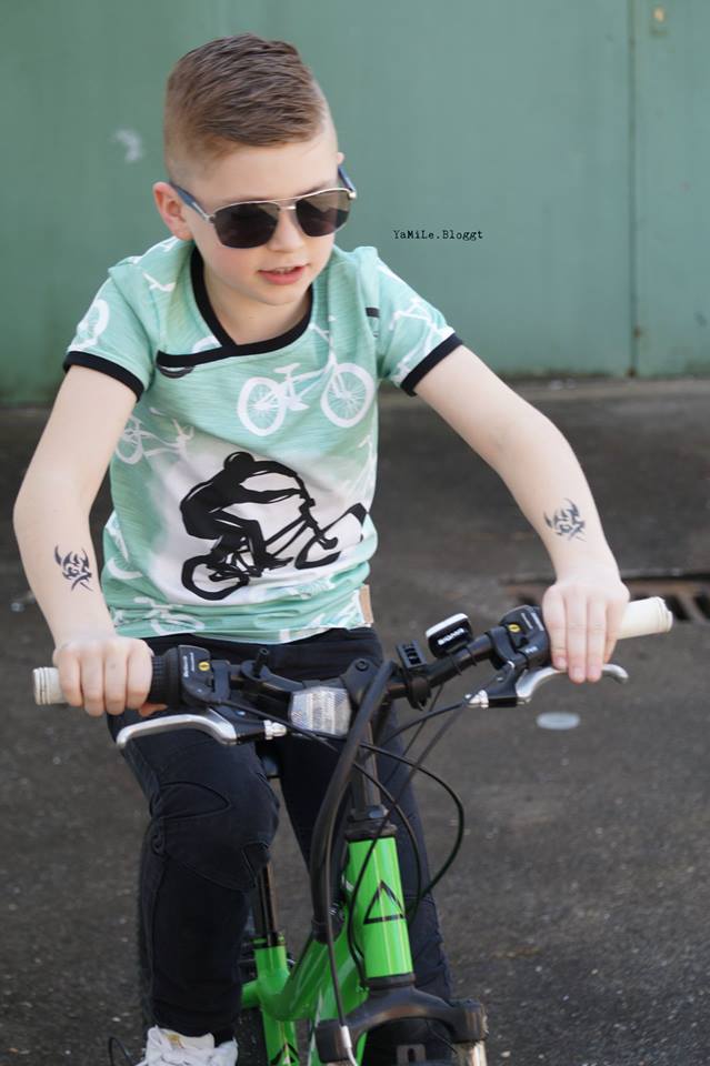 Jersey-Stoff "bike #jade" (1Panel, ca 0,65m)