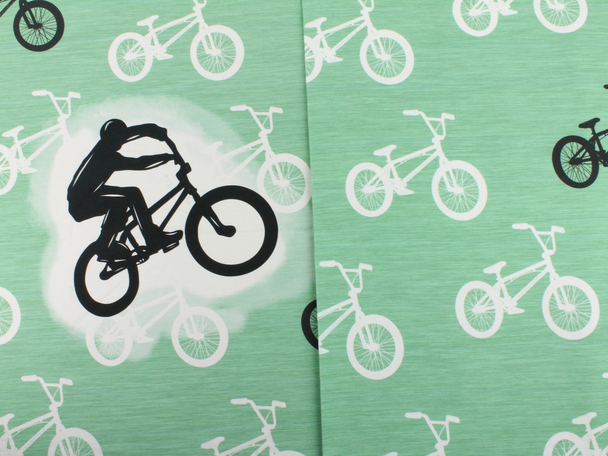 Jersey-Stoff "bike #jade" (1Panel, ca 0,65m)