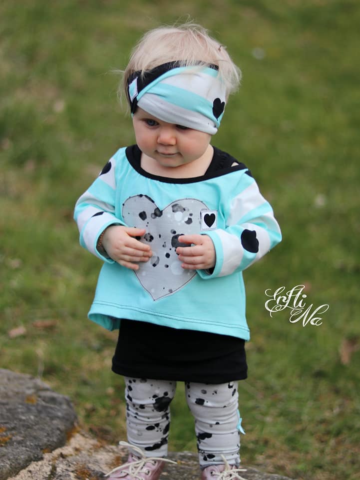 Jersey-Stoff "forever love #mint" (0,25 m)