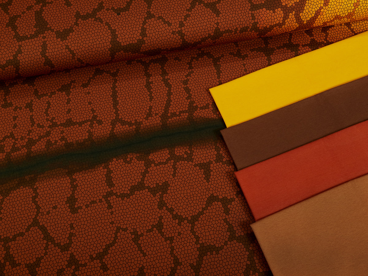 Jersey-Stoff "Hanni Couture #brown" (1Panel/ ca.0,65 m)