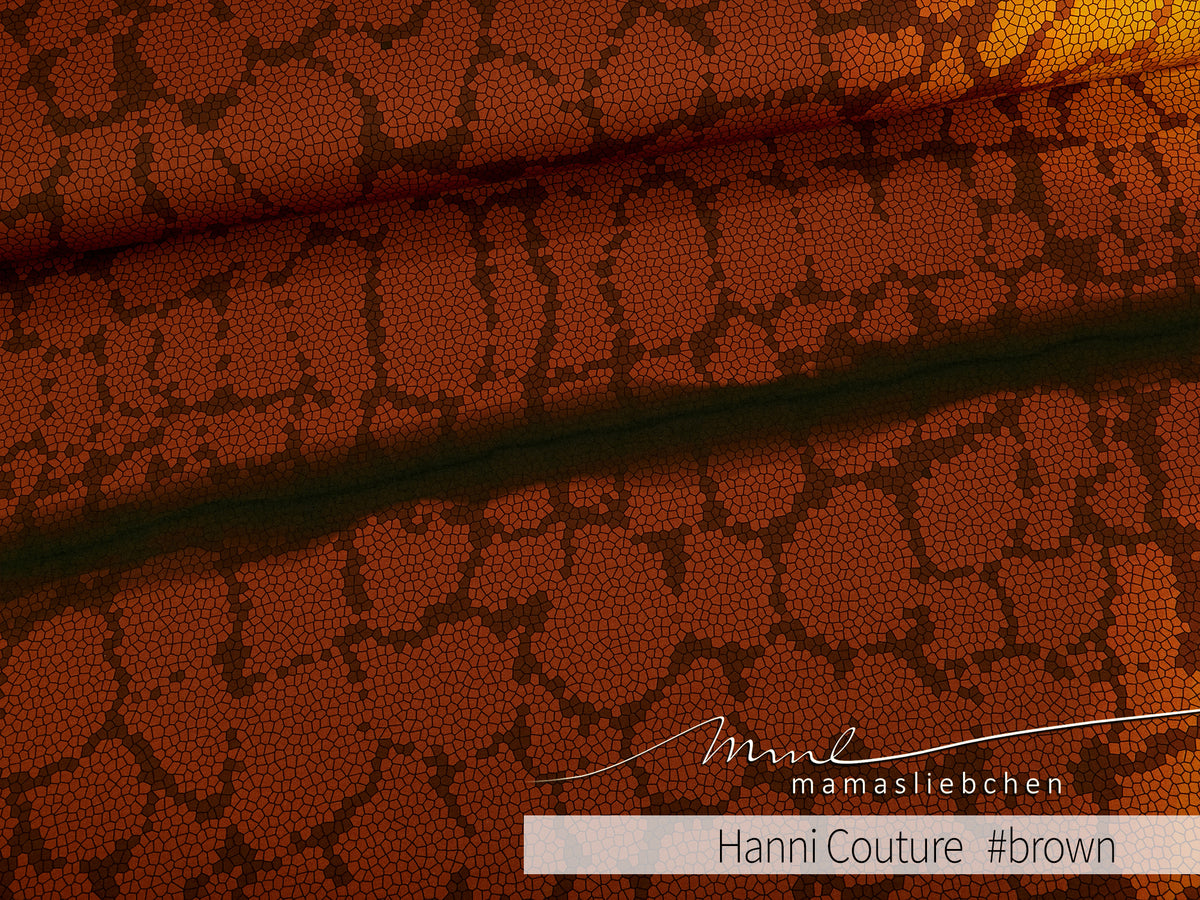 Jersey-Stoff "Hanni Couture #brown" (1Panel/ ca.0,65 m)