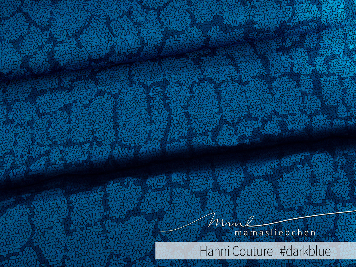 Jersey-Stoff "Hanni Couture #darkblue" (1Panel/ ca.0,65 m)