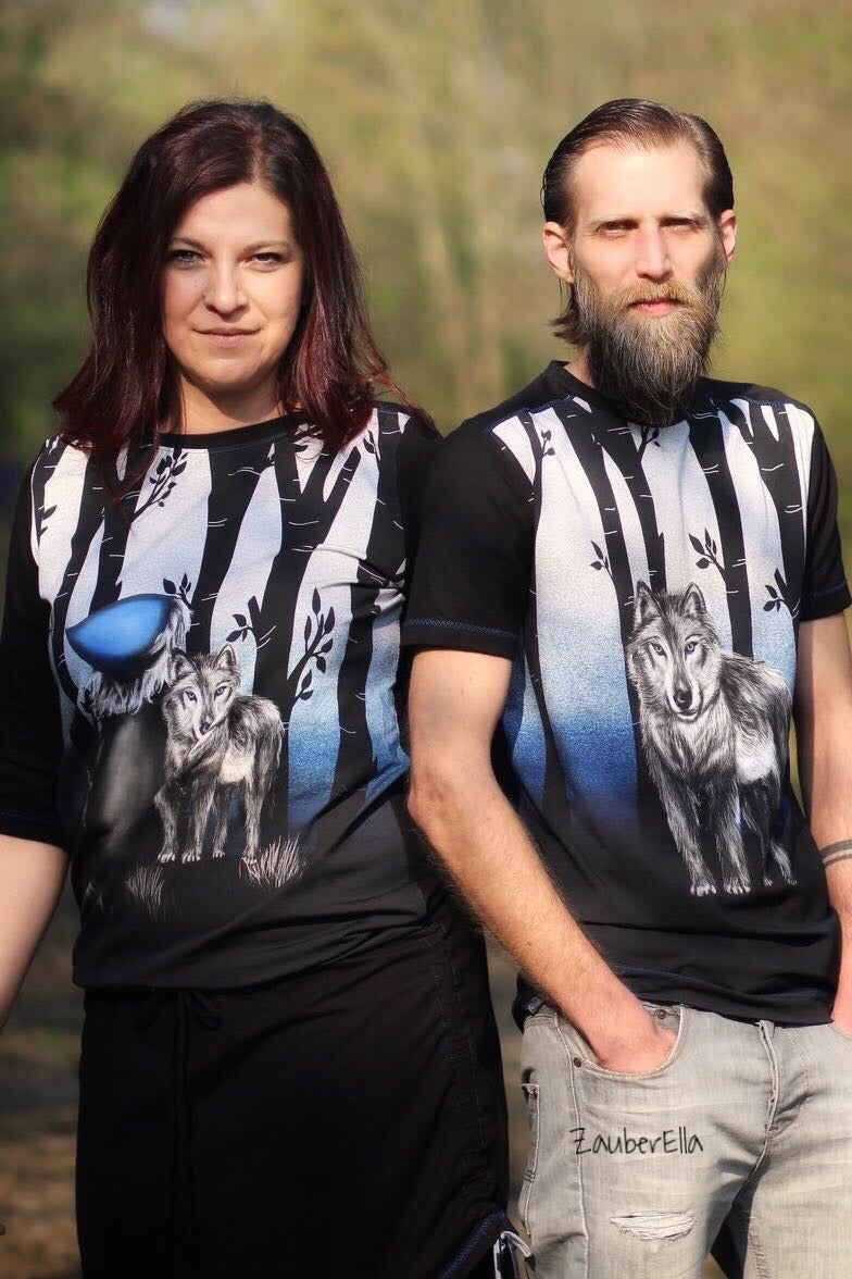 Jersey-Stoff "in the dark #blue" (1Panel/ ca.0,95m)