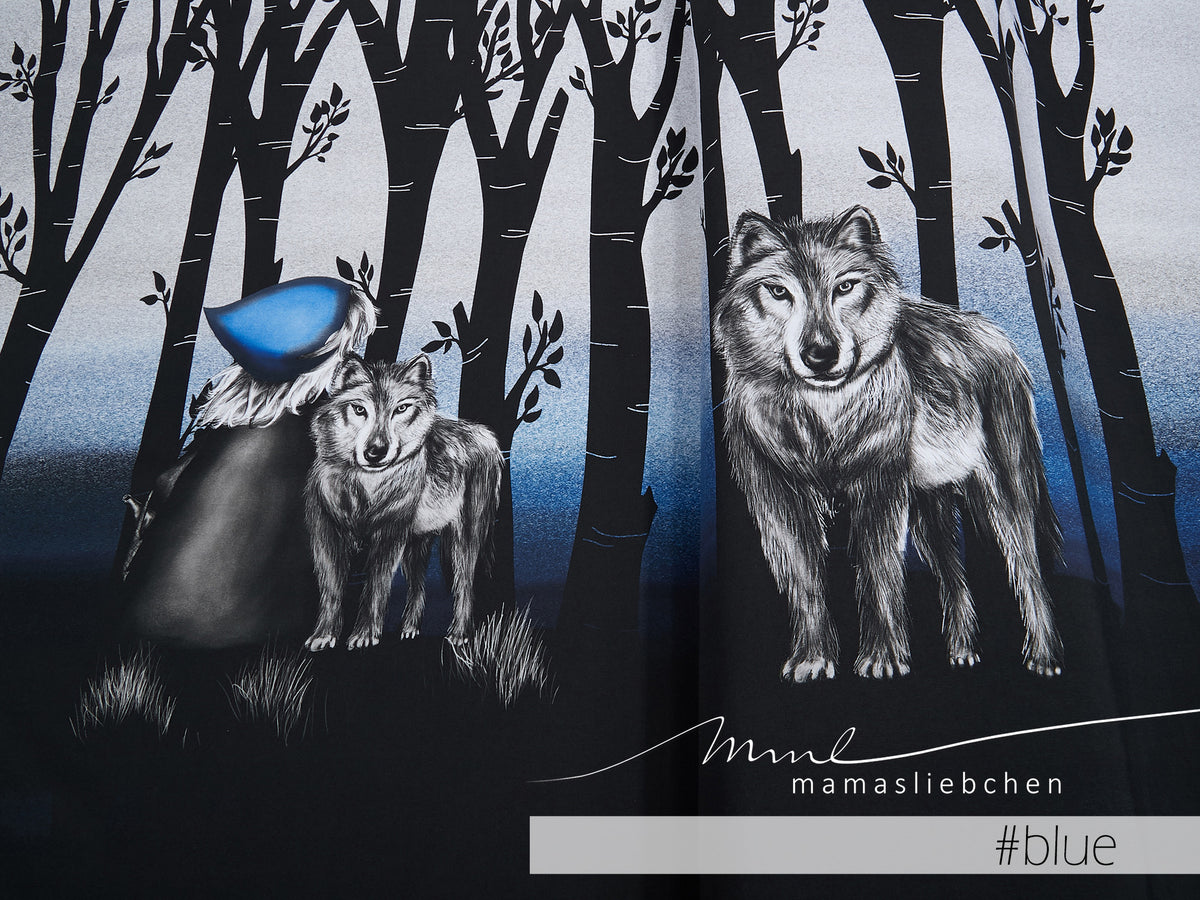 Jersey-Stoff "in the dark #blue" (1Panel/ ca.0,95m)