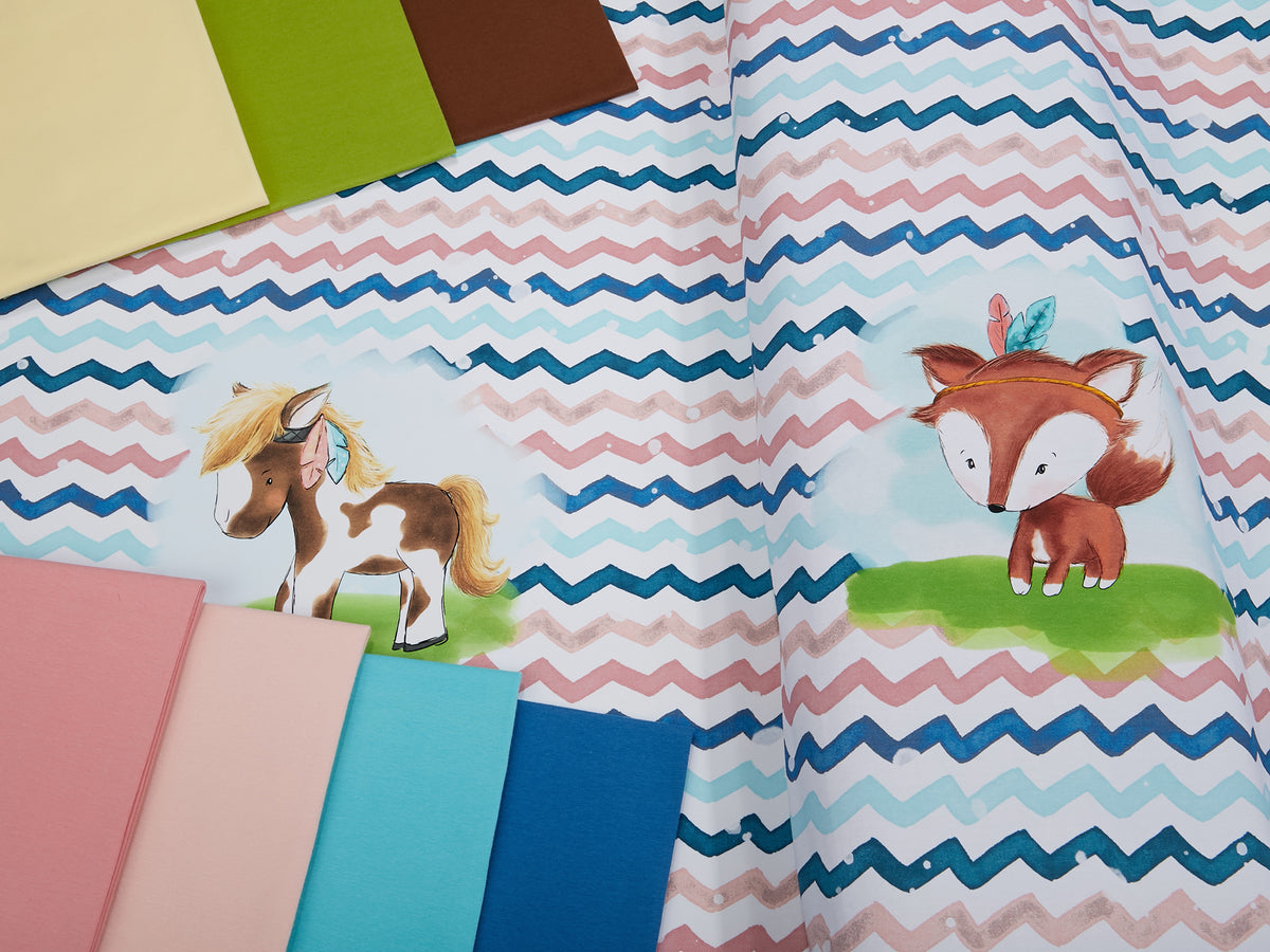 Jersey-Stoff "kleine Feder #soft" (1Panel/ ca.0,65m)
