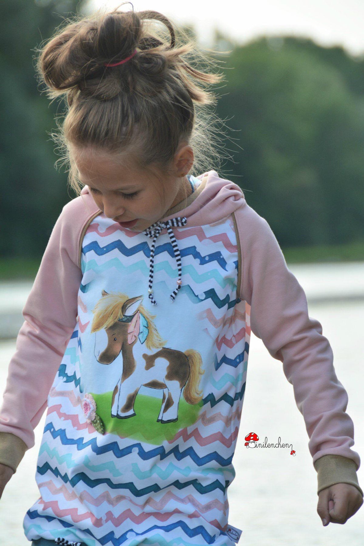 Jersey-Stoff "kleine Feder #soft" (1Panel/ ca.0,65m)