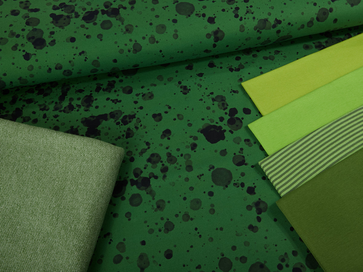 Jersey-Stoff "little spot #green" (0,25m)