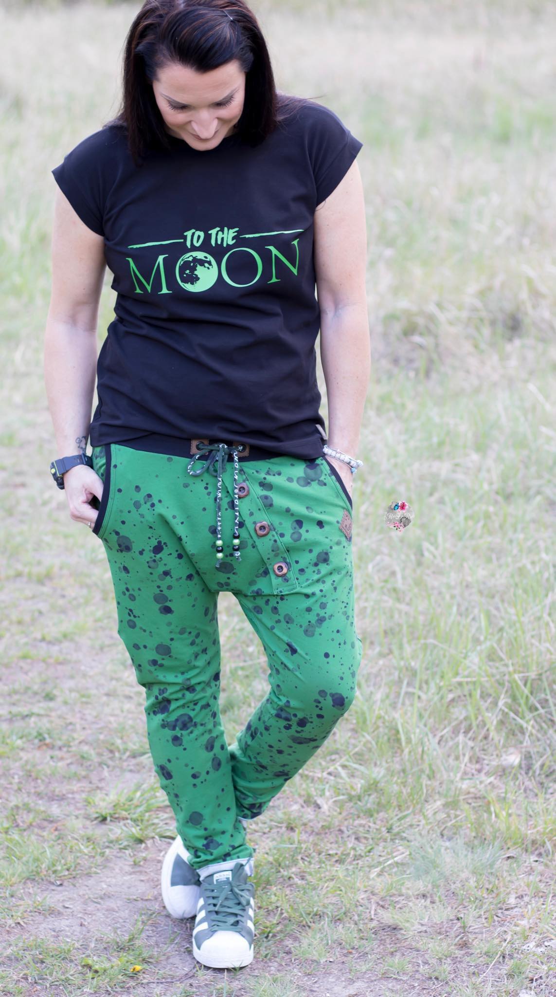 Jersey-Stoff "little spot #green" (0,25m)