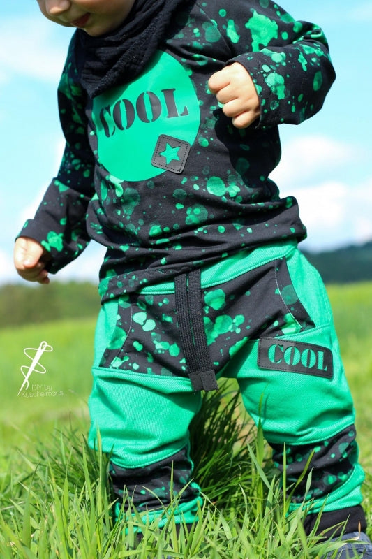 Jersey-Stoff "little spot #neon" (0,25m)