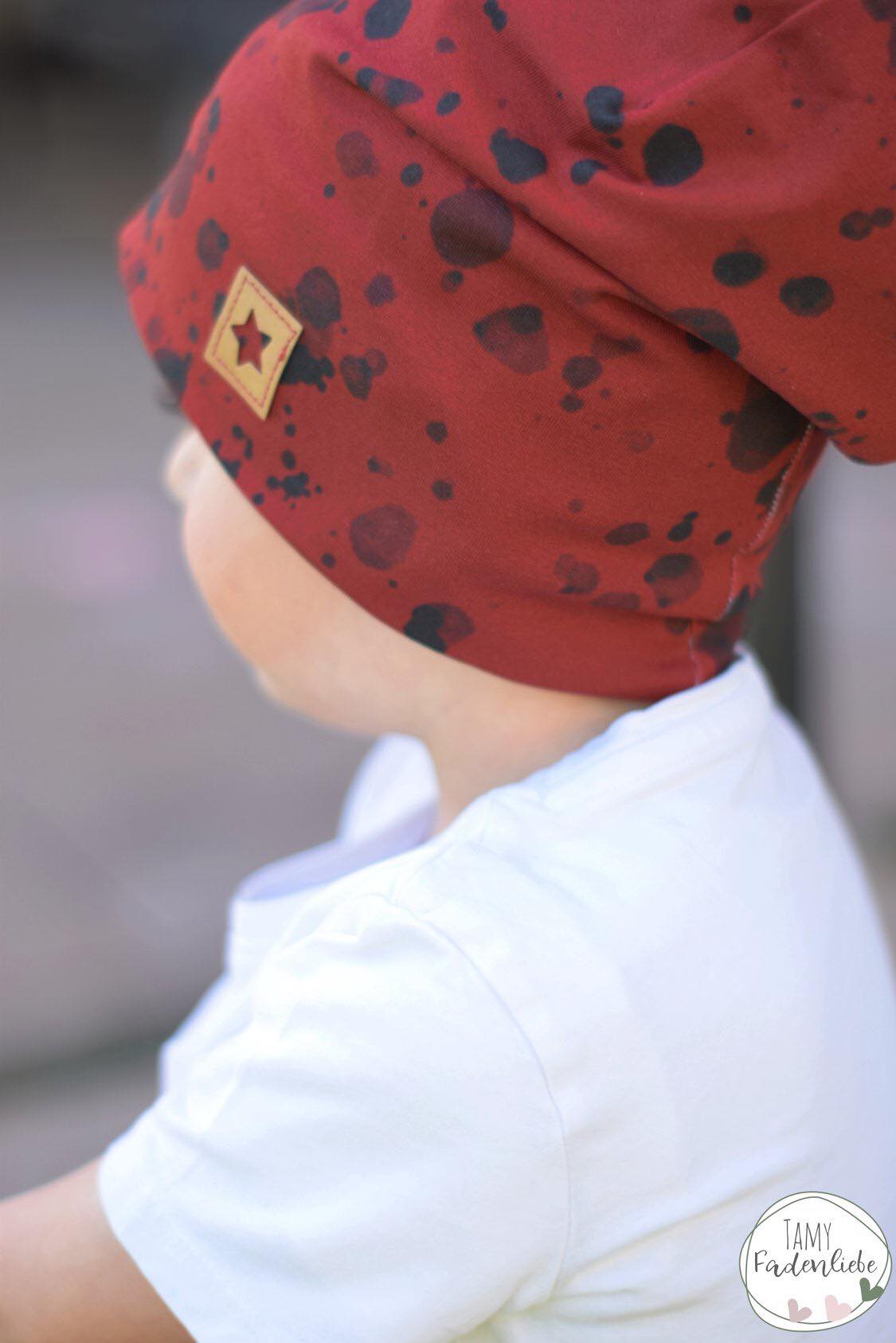 Jersey-Stoff "little spot #red" (0,25m)