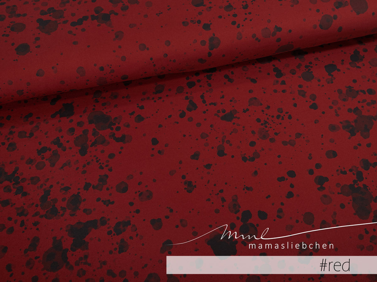 Jersey-Stoff "little spot #red" (0,25m)