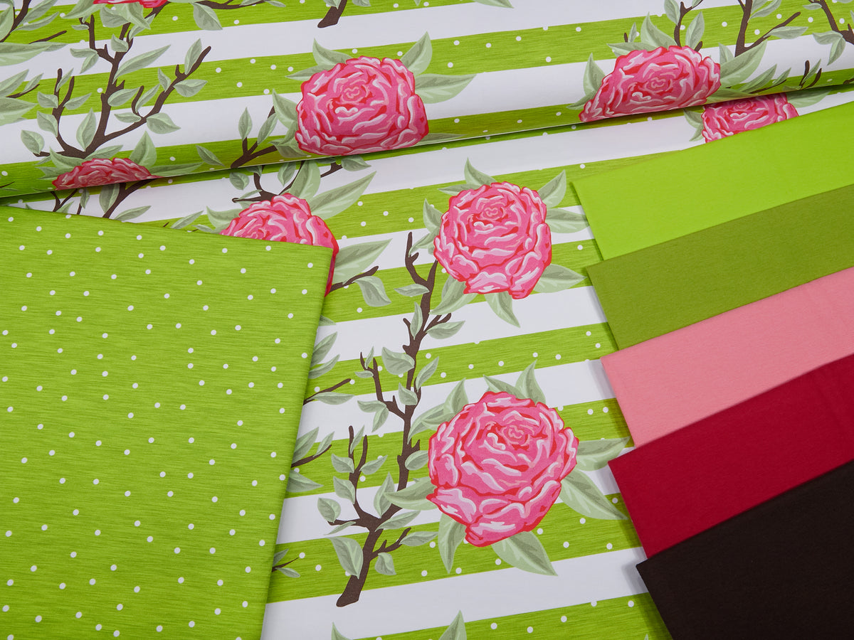 Jersey-Stoff "Peonylove dots #apple" (0,25m)