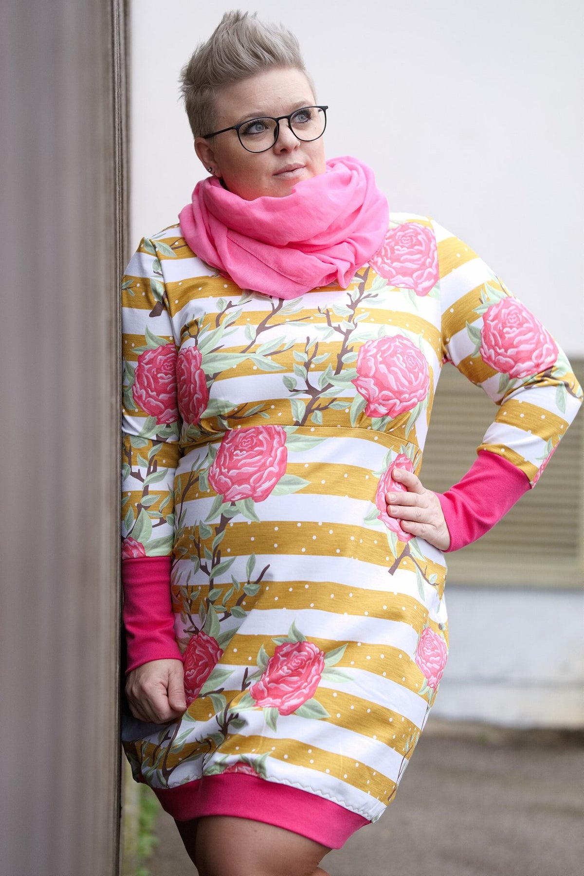 Jersey-Stoff "Peonylove dots #honey" (0,25m)