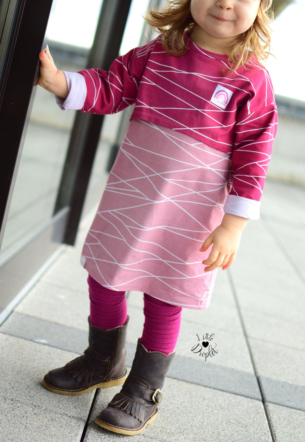 Jersey-Stoff "shapelines Basic #babyrose" (0,25m)