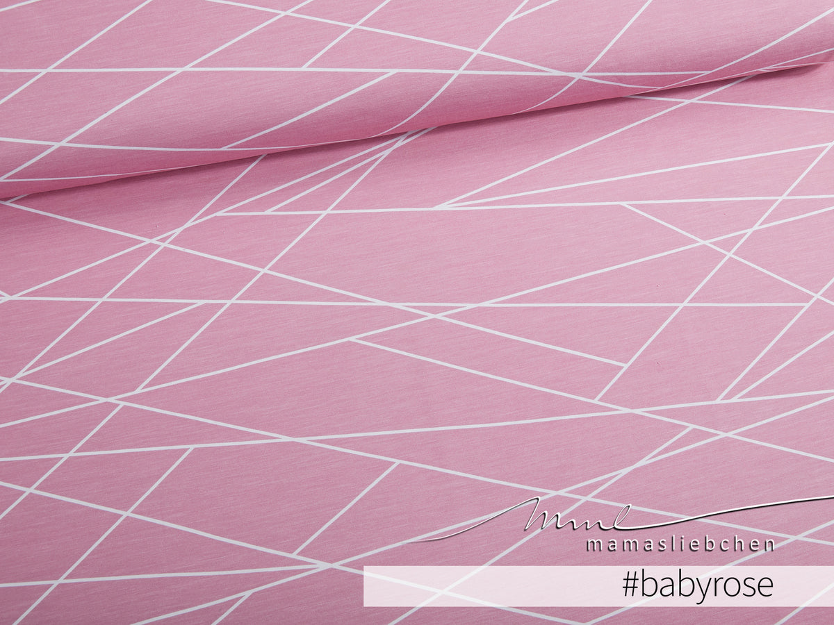 Jersey-Stoff "shapelines Basic #babyrose" (0,25m)
