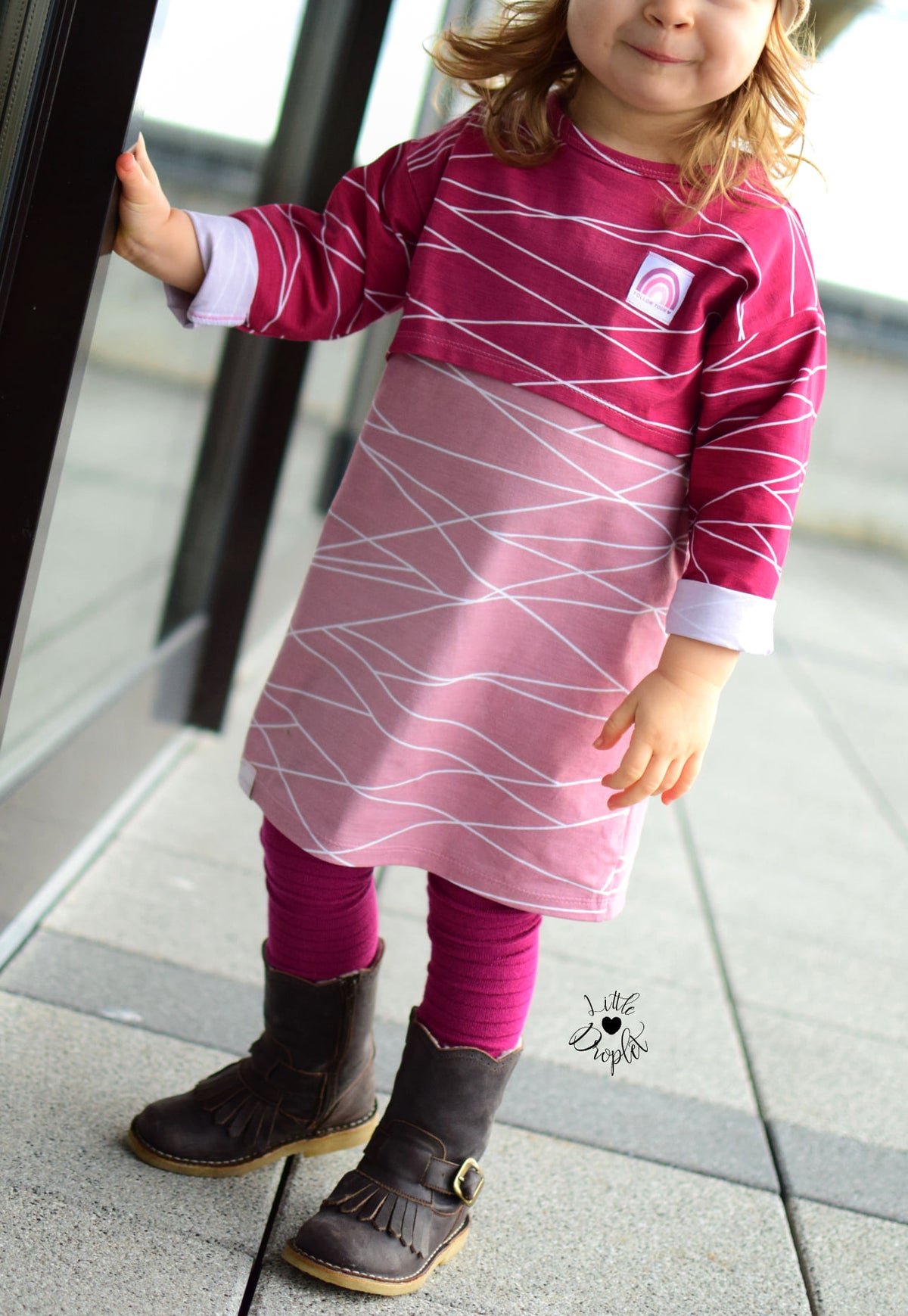 Jersey-Stoff "shapelines Basic #magenta" (0,25m)