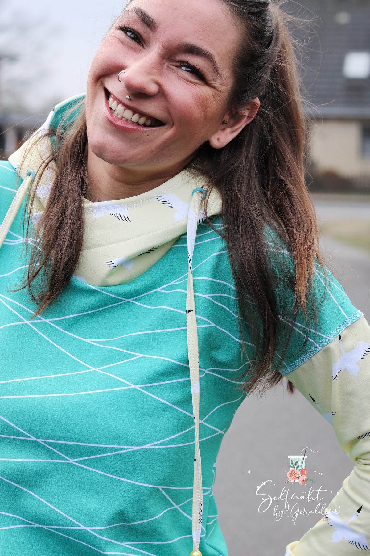 Jersey-Stoff "shapelines Basic #teal" (0,25m)