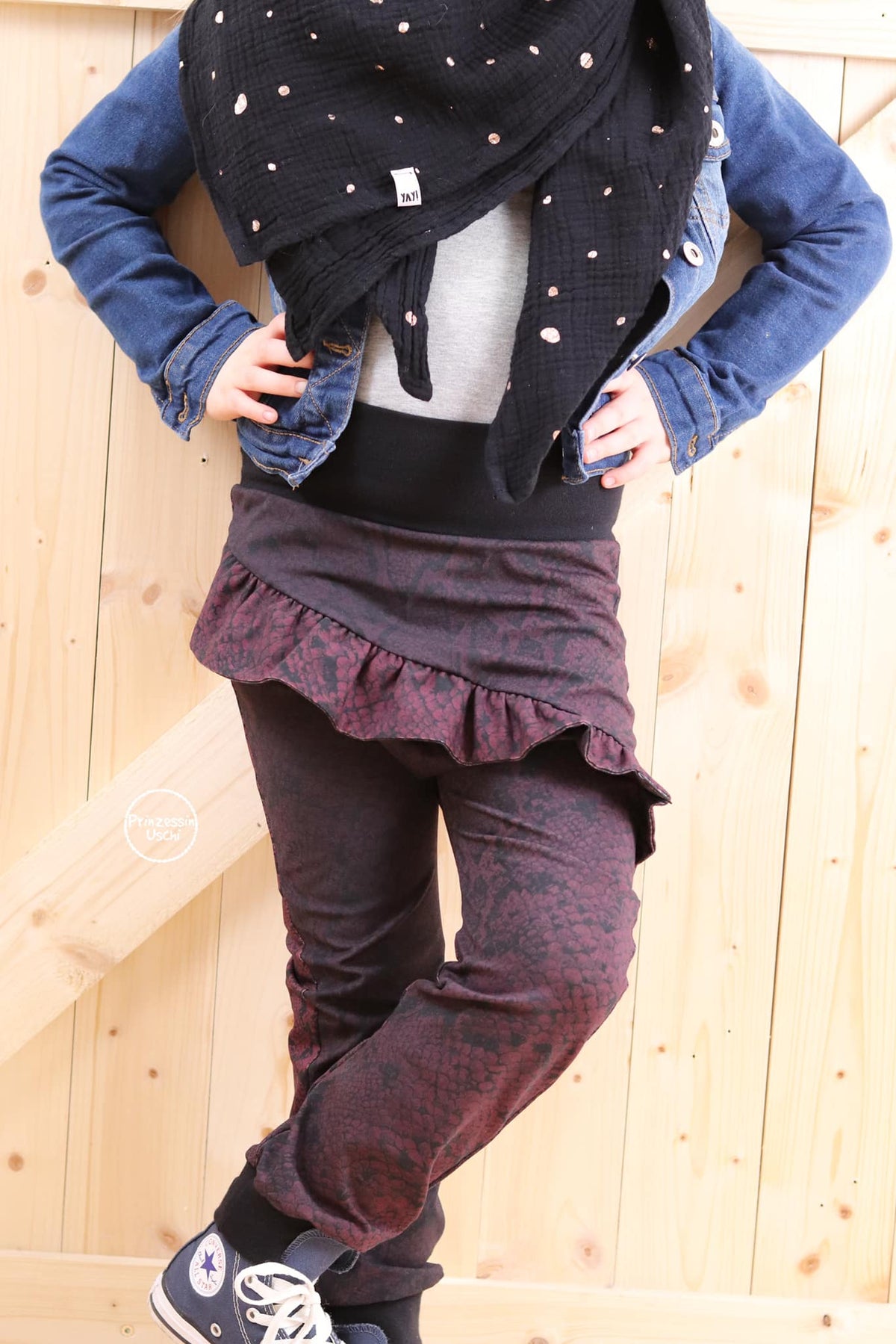 Jersey-Stoff "Snake #berry" (0,25 m)