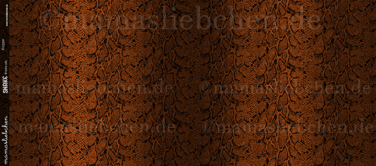 Jersey-Stoff "Snake #copper" (0,25 m)