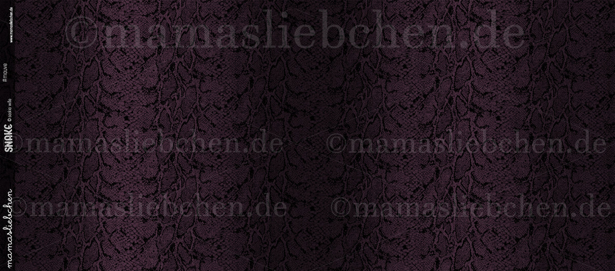 Jersey-Stoff "Snake #mauve" (0,25 m)